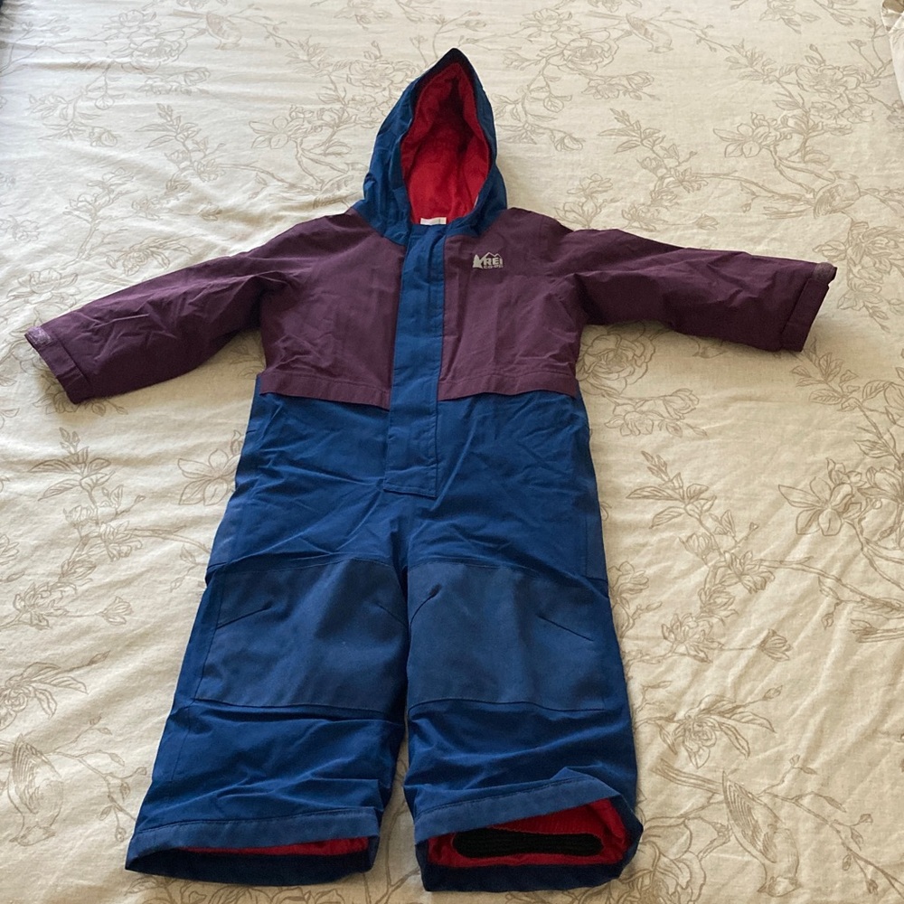 REI Youth Snowsuit in Purple and Blue